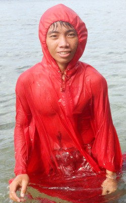 beach holiday swimming in clothes